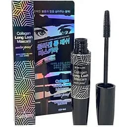 Туш для вій 3W Clinic Collagen Long Lash Mascara водостійка, подовжуюча з колагеном 12 мл