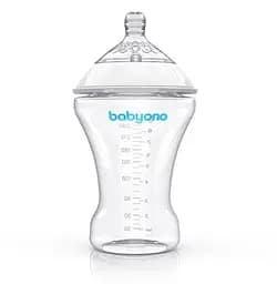 Пляшка для годування BabyOno Natural Nursing, повільний потік, 260 мл (1451) - мініатюра 2