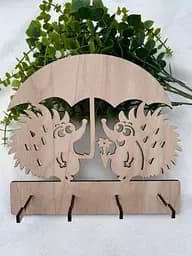 Ключниця «Їжачки з зонтиком»