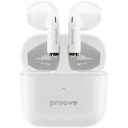 Навушники бездротові вкладки в кейсі Proove Mainstream TWS (App) білі