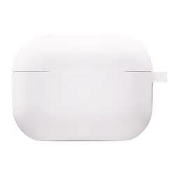 Силіконовий футляр з мікрофіброю для навушників Airpods 3 Білий / White