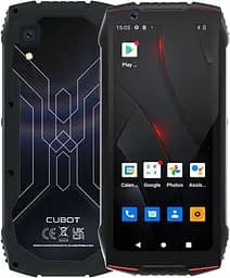 Маленький захищений смартфон Cubot KingKong mini 3 6/128 GB АКБ 3 000 мА·год Black-Red