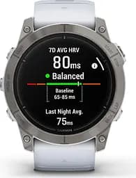 Смарт-годинник Garmin Epix Pro [Gen 2] Sapphire Edition 51mm Titanium with Whitestone Band [010-02804-10] [86531] - мініатюра 6