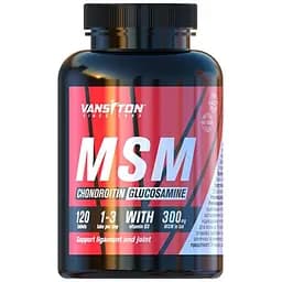 Препарат для суглобів і зв'язок Vansiton MSM Chondroitin Glucosamine, 120 таблеток
