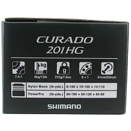Котушка Shimano Curado M 201 HG Left Hand 6+1BB 7.4:1 - мініатюра 6