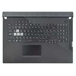 Верхня кришка для Asus ROG Strix G731GT G731GU , (Чорний, топкейс+клавіатура, 16pin підсвічування, Оригінал)