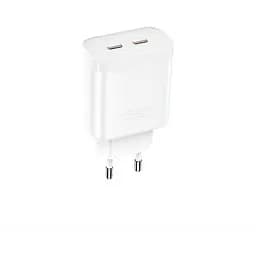 Зарядний пристрій XO L105 35W 35W Dual Port Fast Charger Type-c Port Fast Charger White - мініатюра 2