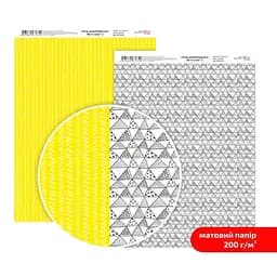 Папір дизайнерський двосторонній матовий „Be in color“ 5 21х29,7см 200г/м2 ROSA TALENT
