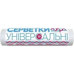 Серветки універсальні Добра господарочка в рулоні 25х30 см 110 шт.
