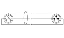 Мікрофонний кабель XLR Male — XLR Female 5 м Cordial CIM 5 FM - мініатюра 2