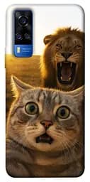 Чохол Demsky Shocked cat and lion для Vivo Y51a