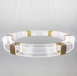 Люстра Round Dome у золотому каркасі Line.F Діаметр 60см - мініатюра 5