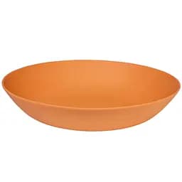 Тарелка Fissman из бамбукового волокна глубокая оранжевая 22x4.4 см (8996)