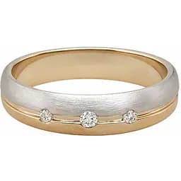 Золотое обручальное кольцо с бриллиантами. 8410424 17