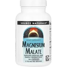 Мінерали Source Naturals Magnesium Malate 625 мг 100 капсул
