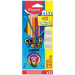 Олівці кольорові Maped Color peps Classic 12 шт. + 12 наклейок (MP.862725)