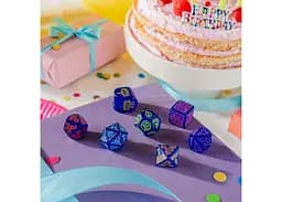 Набір кубиків Happy Birthday Dice Set: Streamers , 7 шт. (RHPB01) - мініатюра 5