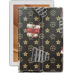 Чохол StatusCASE з екошкіри для планшету Asus ZenPad 10 (Z300CG) Луі-Вітон-коричневий