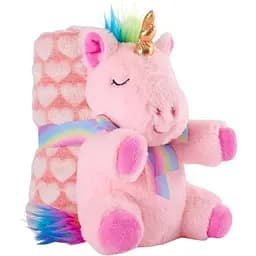 Плед Perletti Toys Lily Unicorn з м'якою іграшкою 120x80 см рожевий (P13069)