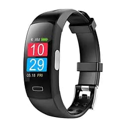 Умный фитнес-браслет Jiks Fit с тонометром и измерением ЭКГ (Черный)