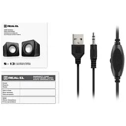 Акустична система REAL-EL S-13 USB Black (EL121100021) - мініатюра 8