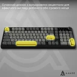 Клавіатура бездротова Ajazz AF98 PLUS Black (AF98-PLUS-BGY) - мініатюра 11