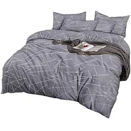 Комплект постільної білизни Novita Бязь, двоспальний, сірий (23961)
