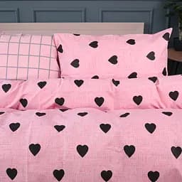 Наволочка MirSon Ranforce Elite Hearts & Grid 50х70 см (2200011633084)