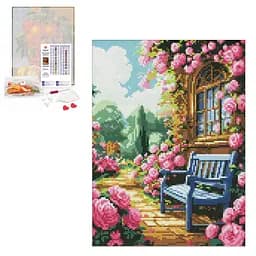 Набір з алмазною мозаїкою "Квітковий сад" 30x40см