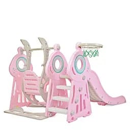 Дитяча гірка-гойдалка Bambi WM19011-8 пластик, з баскетбольним кільцем - мініатюра 3