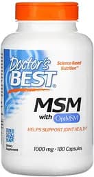 Препарат для суглобів і зв'язок Doctor's Best MSM with OptiMSM, 180 капсул