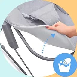 Дитячий шезлонг Kinderkraft Calmee Grey (5902533919048) - мініатюра 7