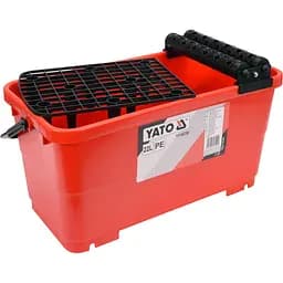 Ведро пластиковое Yato с валами и решеткой для плиточных работ 22 л (YT-54750)