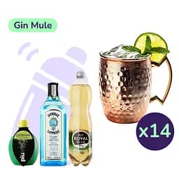 Коктейль Gin Mule (набор ингредиентов) х14 на основе Bombay Sapphire