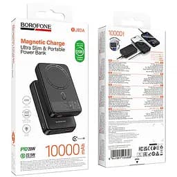 Портативний ЗП Power Bank Borofone BJ82A Dawn 20W з БЗП 10000 mAh Black - мініатюра 6