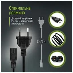 Кабель живлення C7 3m black ColorWay (CW-CBP086-BK) - мініатюра 9