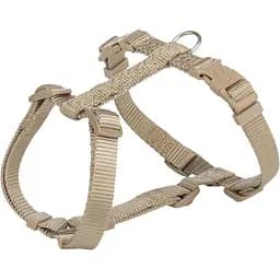 Шлея Trixie Premium H-harness для собак XXS-XS 20-32 см 10 мм песочный
