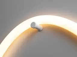 Світильник LED Diasha SY9601-BHR Шланг 18W, 3200K, чорний хром, ультратонкий, для інтер'єру - мініатюра 4