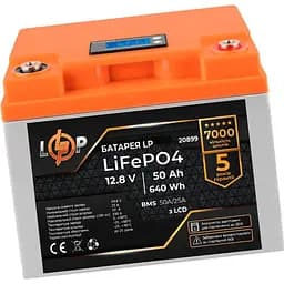 Акумулятор LogicPower LiFePO4 LCD 12V 12.8V/50Ah/640Wh BMS 50A/25A [20899] [109689] - мініатюра 3