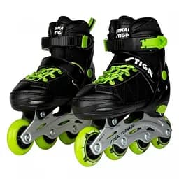Роликовые коньки Stiga Tornado размер 38-41 черные с зеленым (80-2040-06)