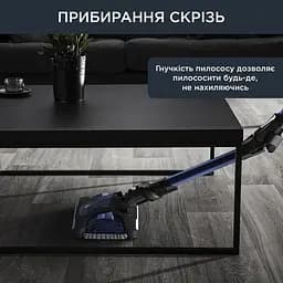 Пилосос бездротовий Rowenta XFORCE FLEX 14.60 AQUA 200 Вт вологе прибирання автон. робота до 70 хв НЕРА чорно-синій - мініатюра 6