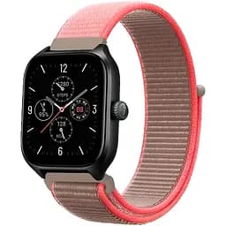 Ремінець нейлоновий на липучці BeWatch Xiaomi Amazfit BIP/GTS/GTR 20 мм Бежевий (1011353.2UW)