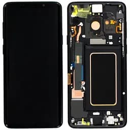 Дисплей Samsung G965 Galaxy S9+ чорний, OLED, з рамкою, Midnight Black