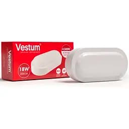 Светодиодный овальный светильник ЖКХ Vestum 18W 4500K 220V 1-VS-7204