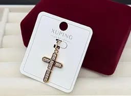 Підвіска хрестик біжутерія Xuping підвіска медичне золото недорогий хрестик на шию для жінок на ланцюжок