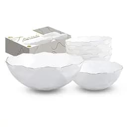 Набір салатників S&T Грані 7 шт. золотий кант (30098-07)