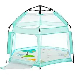 Автоматичний намет MR 1512 із сітчастими стінками та килимком, зелений, 146x127x110 см