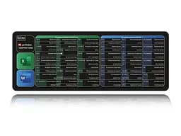 Великий килимок для мишки WorkPlaceShop Поєднання клавіш для Word та Excel 800 x 300 мм
