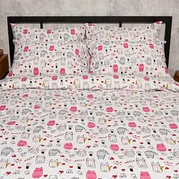 Набір наволочок Moon&Star Бязь Gold Люкс Cute Cats 50х50 см 2 шт