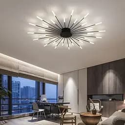 Уникальная потолочная люстра на 30 лучей Ø 116 см Ст. 8838/30 BK | Line F